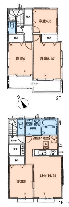 Floor plan. (2), Price 35,800,000 yen, 4LDK, Land area 134.54 sq m , Building area 92.12 sq m