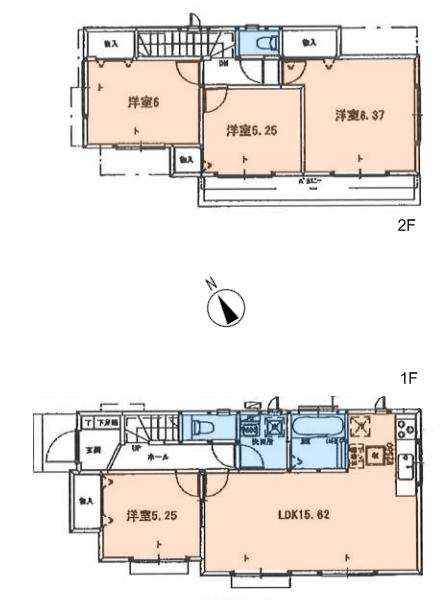 Floor plan. (1), Price 38,800,000 yen, 4LDK, Land area 137.87 sq m , Building area 94.39 sq m