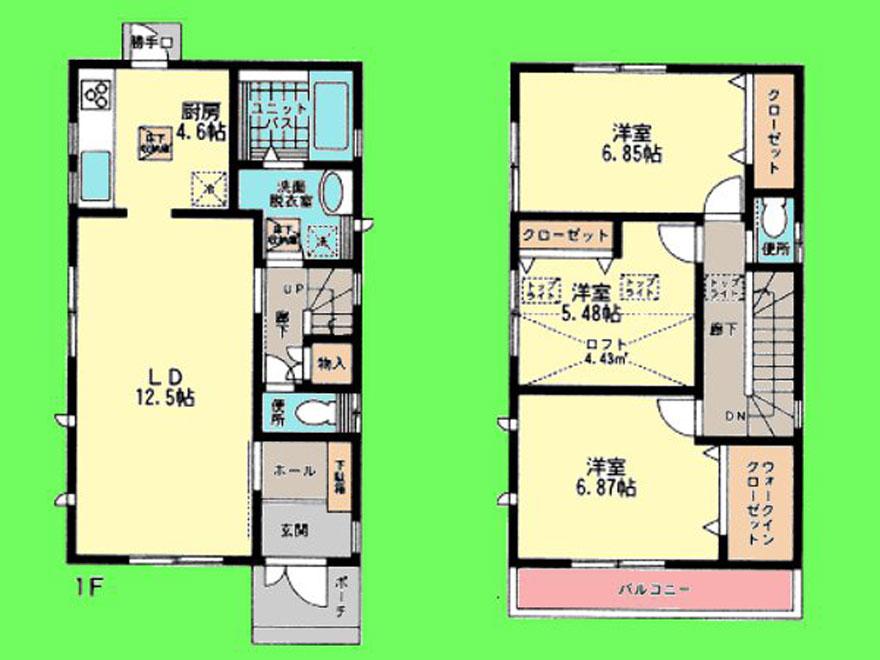 Floor plan. 31,800,000 yen, 3LDK, Land area 100.13 sq m , Building area 92.26 sq m LDK about 17 Pledge