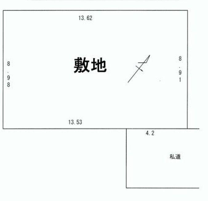 Compartment figure. Land price 23.8 million yen, Land area 121.54 sq m compartment view