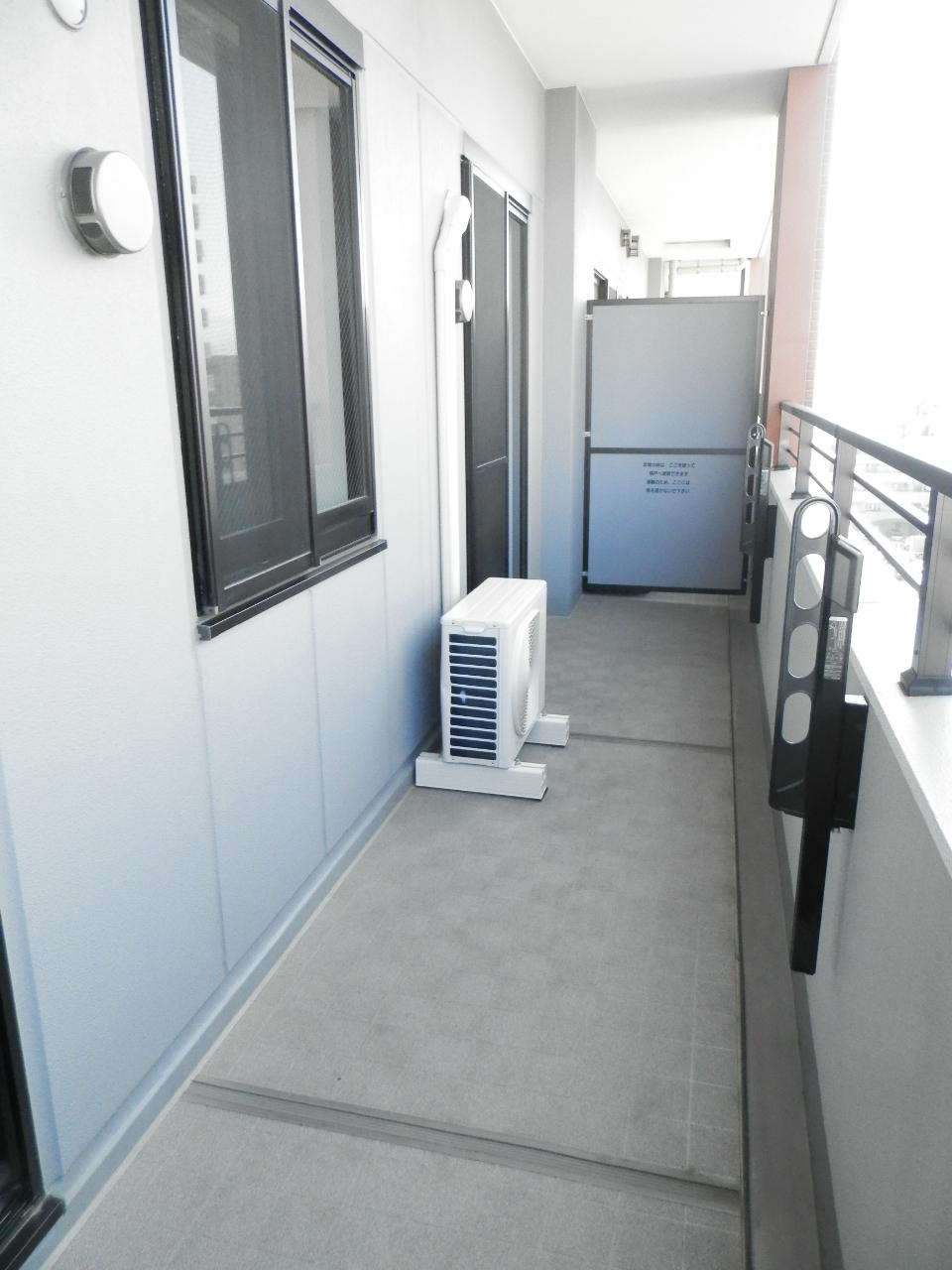 Balcony. Wide balcony