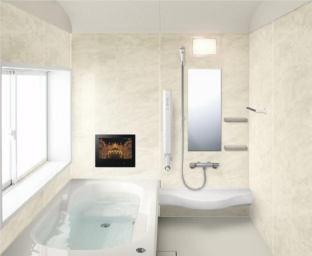 Bathroom. Next-generation energy-saving standards unit bus, Mist sauna, 16 inches large TV, Warm bath, Heating function with dryer (ventilator)