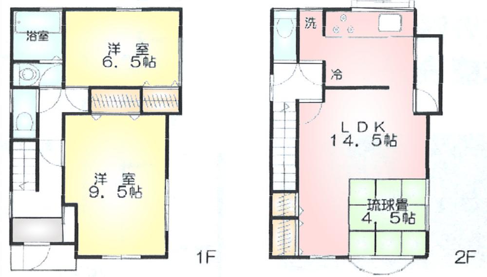 Floor plan. 33,800,000 yen, 3LDK, Land area 102.8 sq m , Building area 86.73 sq m