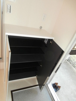 Entrance. Shoe box Installed