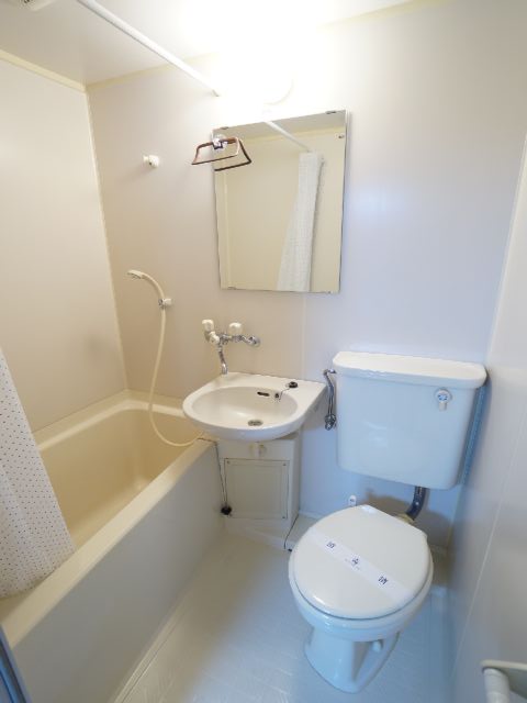 Bath. Unit type of toilet