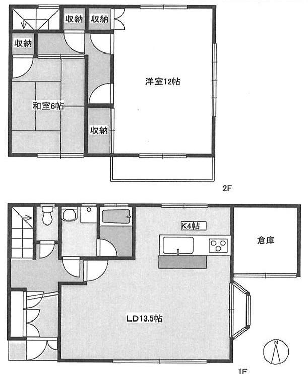 Floor plan. 8.5 million yen, 2LDK, Land area 153.2 sq m , Building area 82.8 sq m