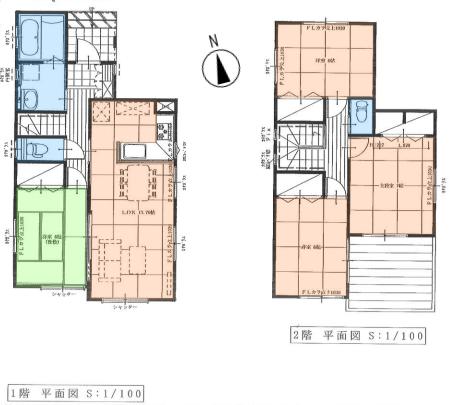 Floor plan. (3 ●), Price 33,400,000 yen, 4LDK, Land area 122 sq m , Building area 98.54 sq m