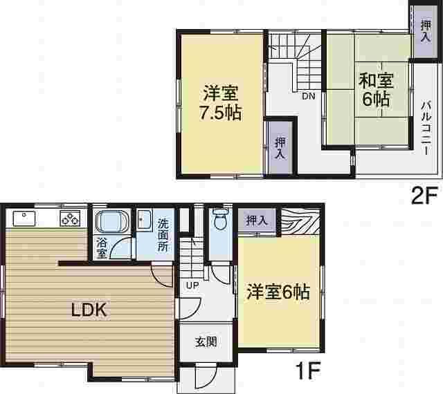 Floor plan. 29,800,000 yen, 3LDK, Land area 160.87 sq m , Building area 80.73 sq m