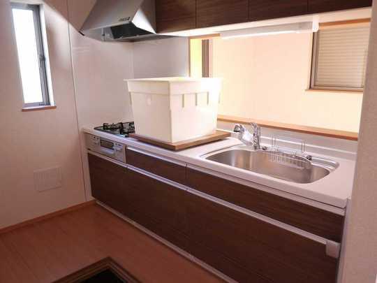 Kitchen. Artificial marble counter ・ Pair type water purifier with system Kitchen