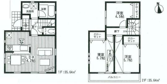 Floor plan. 25,800,000 yen, 3LDK, Land area 90.42 sq m , Building area 71.28 sq m
