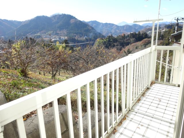 Balcony. View from the veranda is a superb view