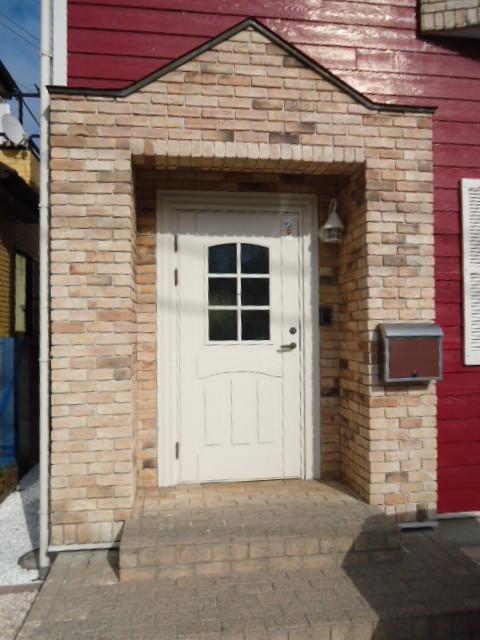 Entrance. Paste a stylish brick