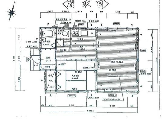 Floor plan. 12.5 million yen, 2K, Land area 303.15 sq m , Building area 46.27 sq m