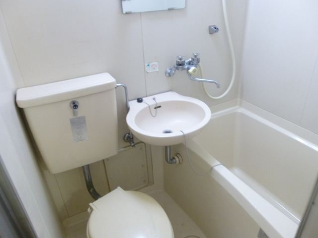 Bath. ◇ mirror, Convenient bathroom with wash basin ◇