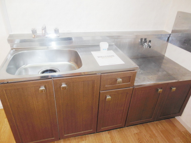 Kitchen. It is a gas stove installation type