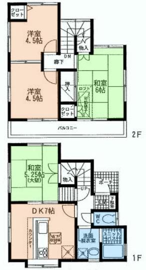 Floor plan. 18.2 million yen, 4DK, Land area 82.87 sq m , Building area 67.07 sq m
