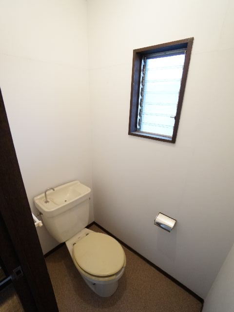 Toilet. With window