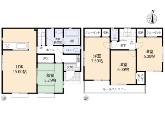Floor plan. 29,800,000 yen, 4LDK, Land area 120.74 sq m , Building area 96.46 sq m floor plan