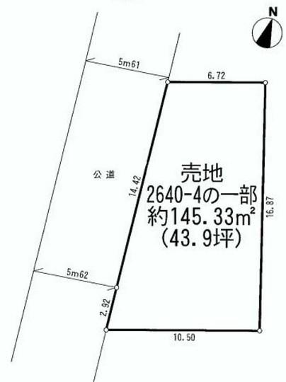 Compartment figure. Land price 18,800,000 yen, Land area 145.33 sq m