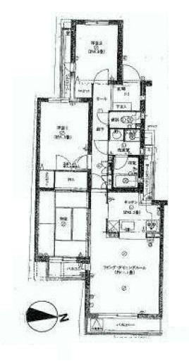 Floor plan. 3LDK, Price 16.3 million yen, Occupied area 70.85 sq m , Balcony area 9.17 sq m