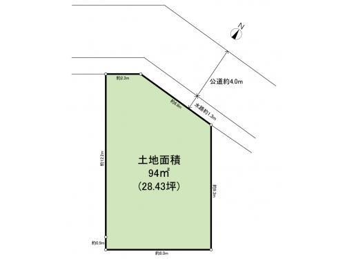 Compartment figure. Land price 19,800,000 yen, Land area 94 sq m