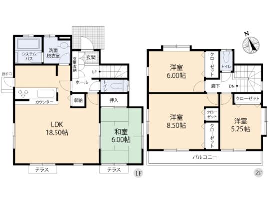 Floor plan. 27,800,000 yen, 4LDK, Land area 148.9 sq m , Building area 102.67 sq m floor plan