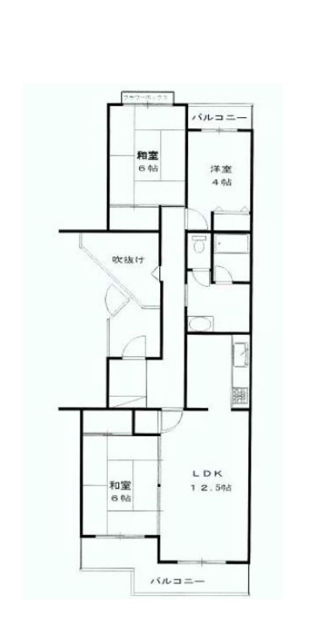 Floor plan. 3LDK, Price 29,800,000 yen, Footprint 74.3 sq m , Balcony area 10.41 sq m