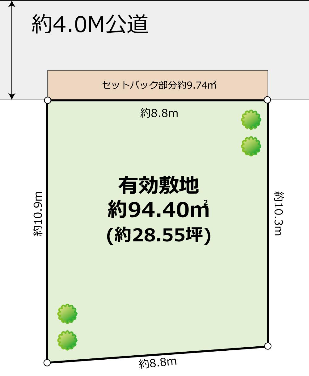 Compartment figure. Land price 18,800,000 yen, There is no land area 104.14 sq m building conditions