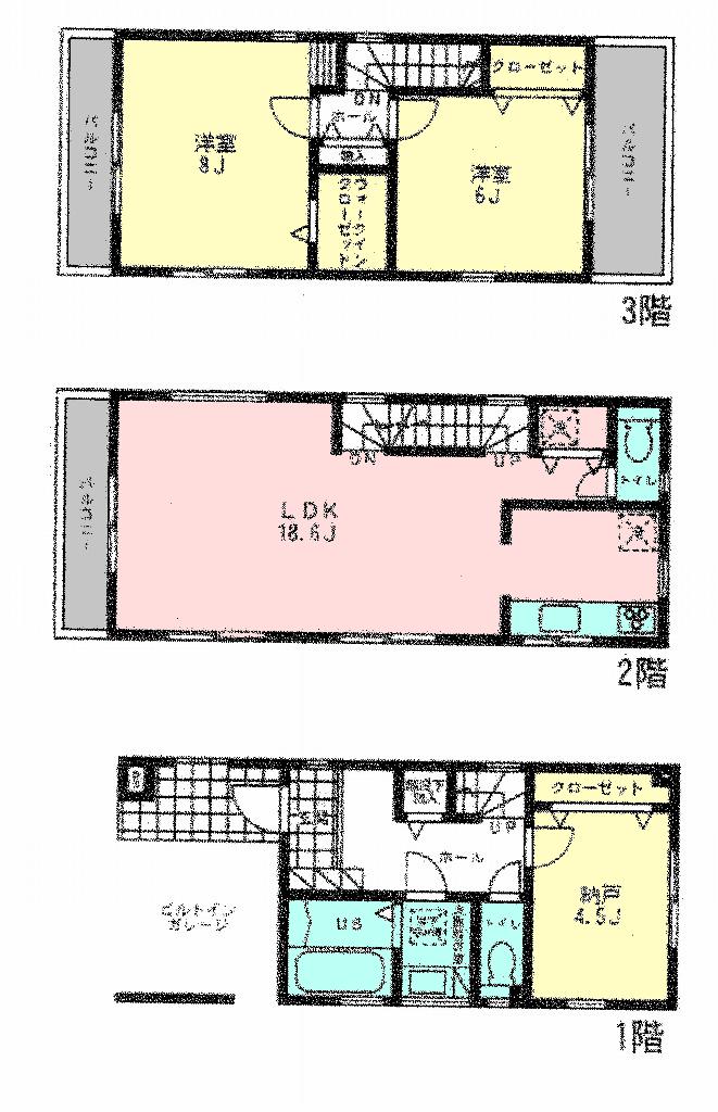 Floor plan. 29,800,000 yen, 2LDK + S (storeroom), Land area 67.04 sq m , Building area 100.92 sq m Floor