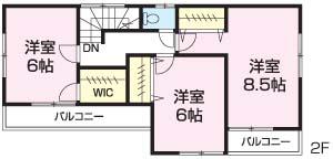 Floor plan. 39,800,000 yen, 4LDK, Land area 104.77 sq m , Building area 96.88 sq m 2F Floor