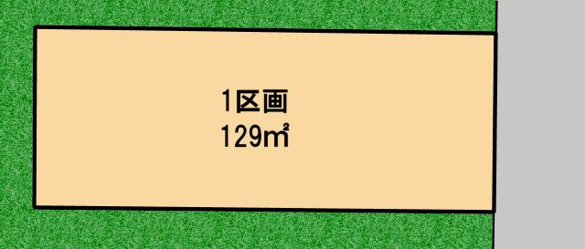 Compartment figure. Land price 40,800,000 yen, Land area 129 sq m