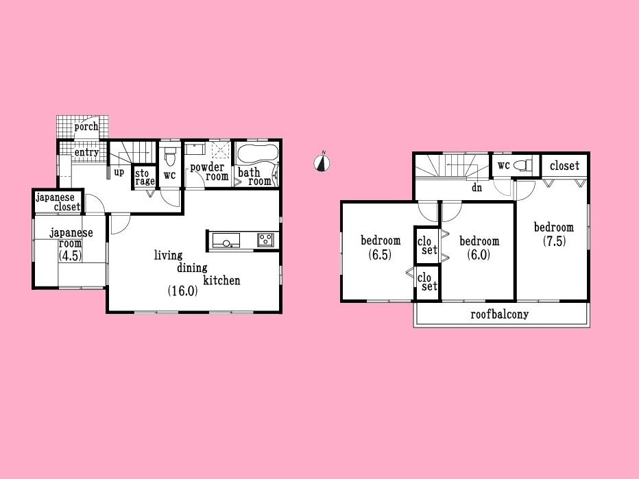 Floor plan. 24,900,000 yen, 4LDK, Land area 150.12 sq m , Building area 98.53 sq m