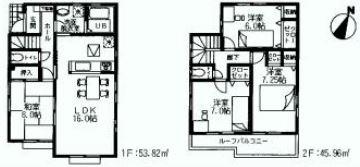 Floor plan. (1 Building), Price 26,800,000 yen, 4LDK, Land area 111.98 sq m , Building area 99.78 sq m