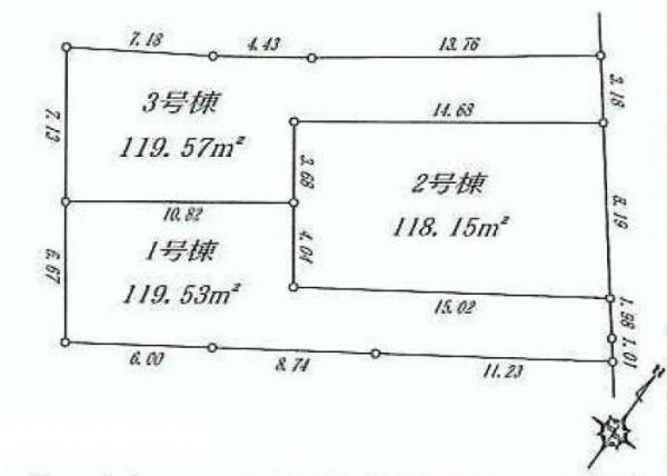 Compartment figure. 39,800,000 yen, 4LDK, Land area 119.57 sq m , Building area 92.53 sq m