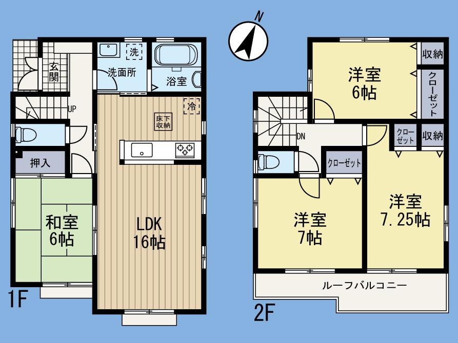 Floor plan. (1 Building), Price 29,800,000 yen, 4LDK, Land area 111.98 sq m , Building area 99.78 sq m