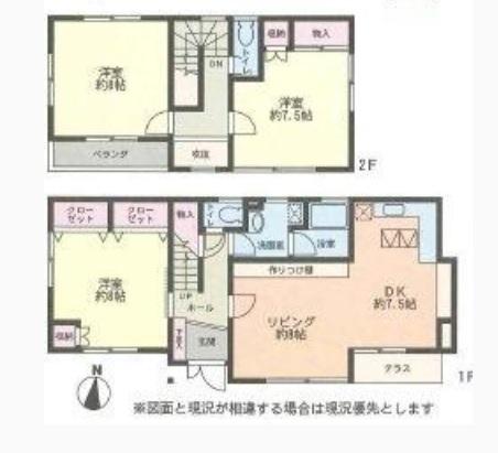 Floor plan. 22,800,000 yen, 3LDK, Land area 116.65 sq m , Building area 94.39 sq m