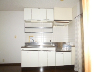 Kitchen. Storage cabinet with plenty of two-burner stove installation Friendly Kitchen
