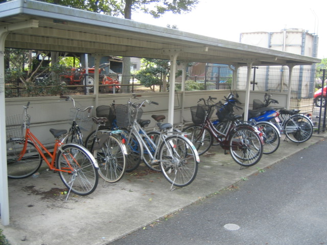 Other common areas. Bike is also parked possible of bicycle parking stations.