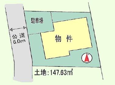 Compartment figure. 25,800,000 yen, 4LDK, Land area 147.63 sq m , Building area 104.1 sq m