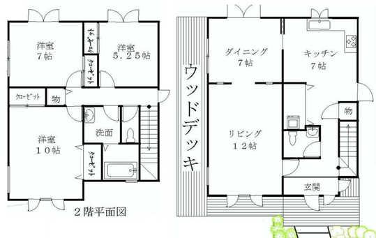 Floor plan. 27,800,000 yen, 3LDK, Land area 155.17 sq m , Building area 122.48 sq m