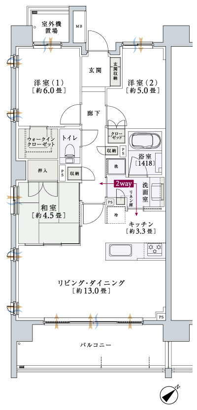 Floor: 3LDK + walk-in closet, the occupied area: 74.31 sq m, Price: TBD