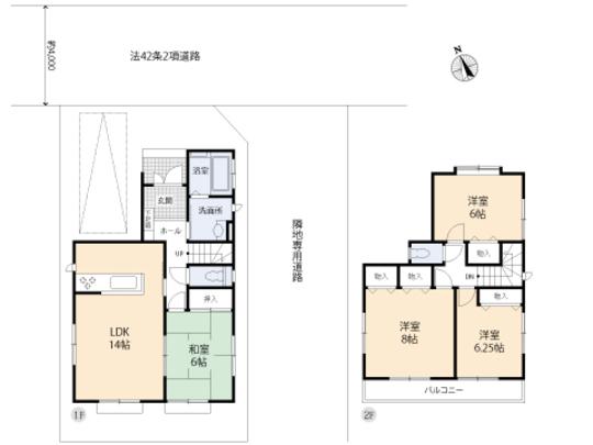 Floor plan. 37,800,000 yen, 4LDK, Land area 101.29 sq m , Building area 94.4 sq m floor plan