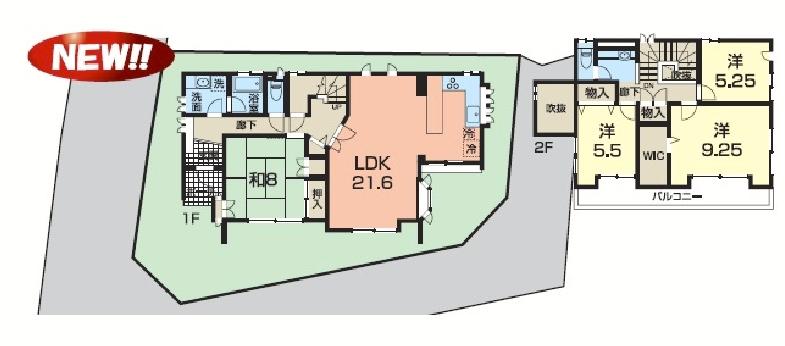 Floor plan. 39,980,000 yen, 4LDK, Land area 165.09 sq m , Because of the building area 146 sq m LDK21 Pledge, " ~ Class "is also likely to open.