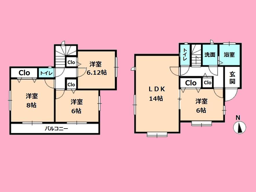 Floor plan. (a), Price 23,300,000 yen, 4LDK, Land area 120.99 sq m , Building area 94.6 sq m