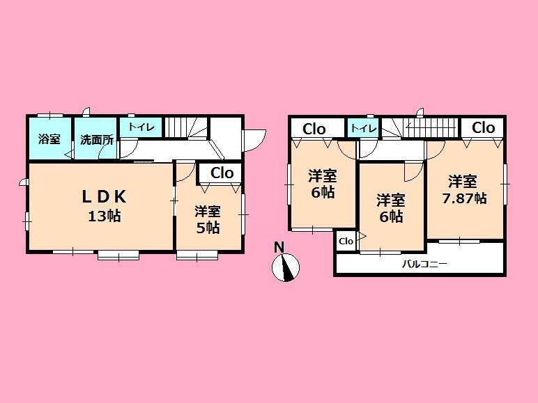 Floor plan. (b), Price 24,800,000 yen, 4LDK, Land area 120.02 sq m , Building area 95.22 sq m