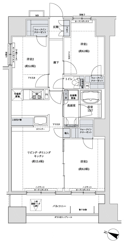 Floor: 3LDK, the area occupied: 68.2 sq m, Price: 27,800,000 yen, now on sale