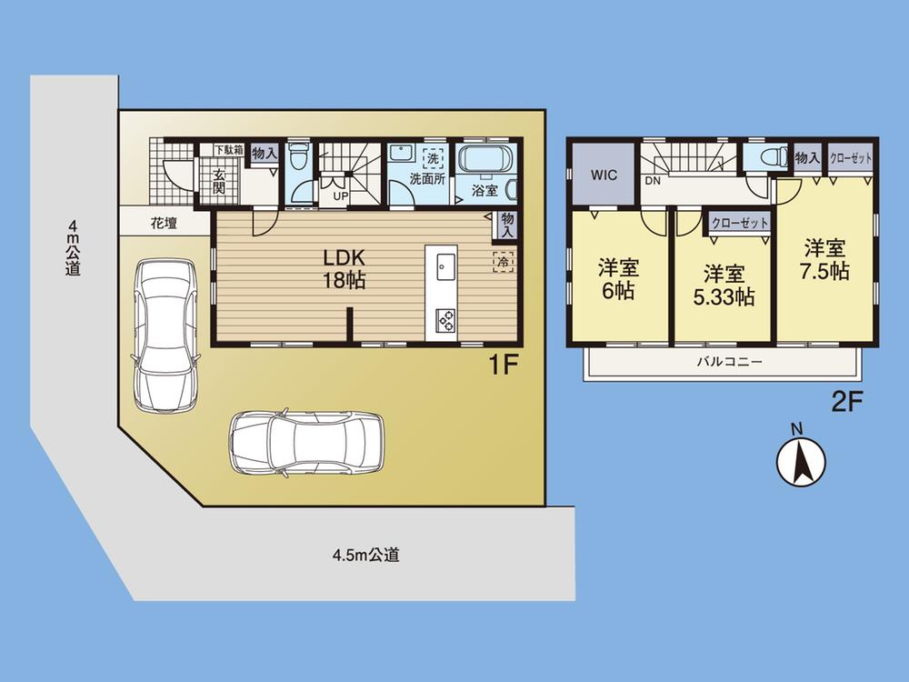 Floor plan. 40,900,000 yen, 3LDK, Land area 112.11 sq m , Building area 90.25 sq m