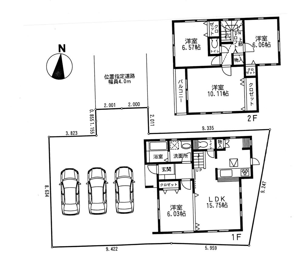 Floor plan. 39,800,000 yen, 4LDK, Land area 150.87 sq m , Building area 103.91 sq m