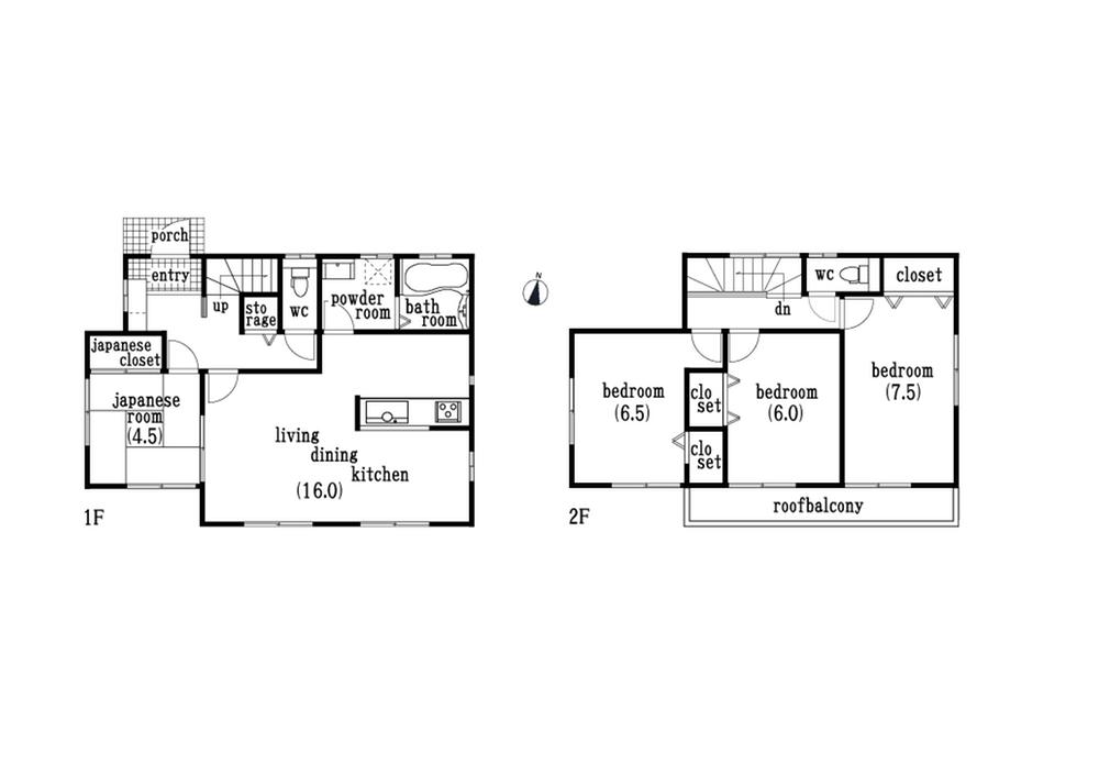 Floor plan. 24,900,000 yen, 4LDK, Land area 150.12 sq m , This floor plan which arranged the LDK of building area 98.53 sq m 16 Pledge. Also I think usability is good there is a Japanese-style room. 