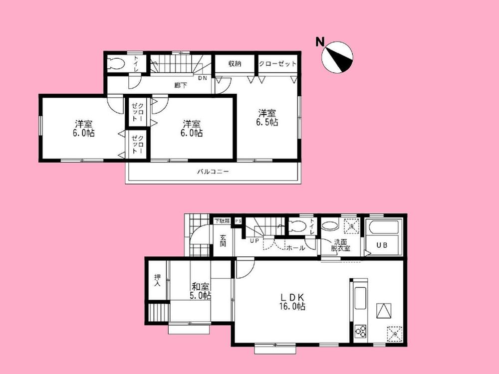 Floor plan. 29,800,000 yen, 4LDK, Land area 123.22 sq m , Building area 96.05 sq m